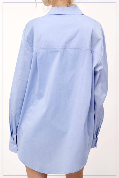 SRT7809-Classic Collared Button Down Poplin Shirts Easter