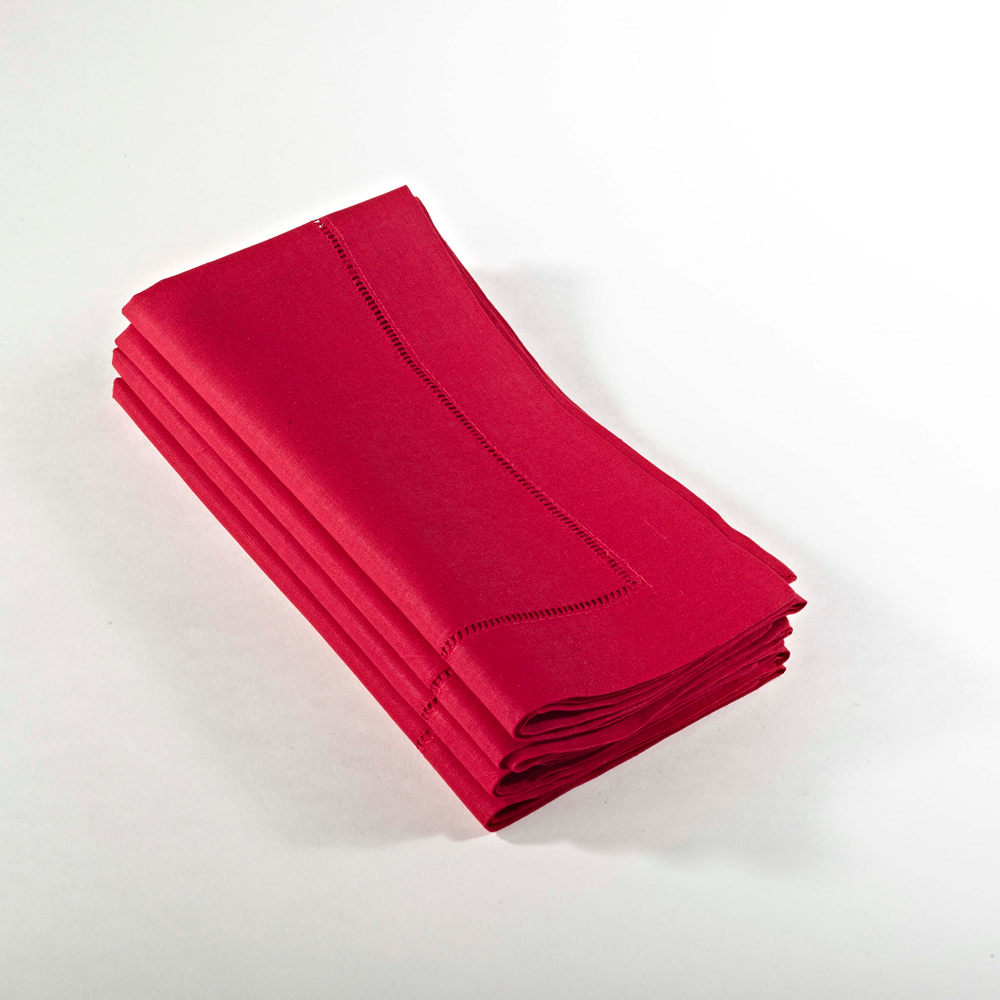 Classic Hemstitched Linen-Cotton Cloth Napkin