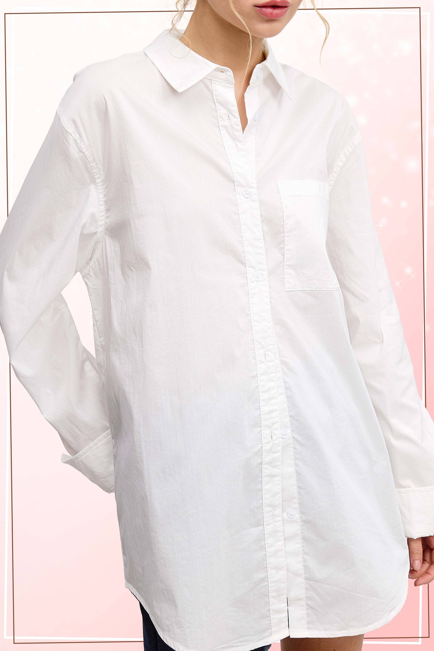 SRT7809-Classic Collared Button Down Poplin Shirts Easter
