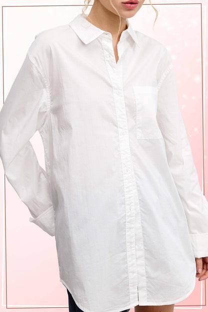 SRT7809-Classic Collared Button Down Poplin Shirts Easter