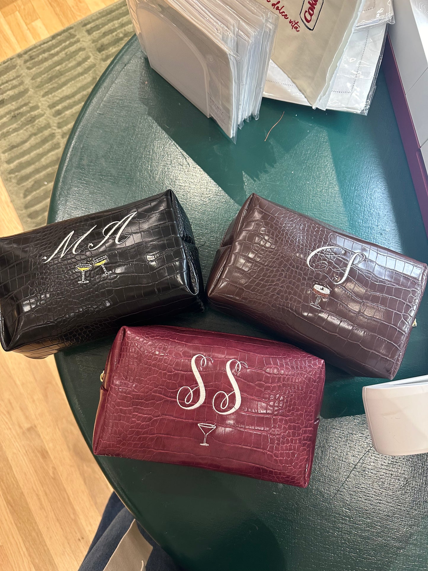 Croc Chic Cosmetic Pouch