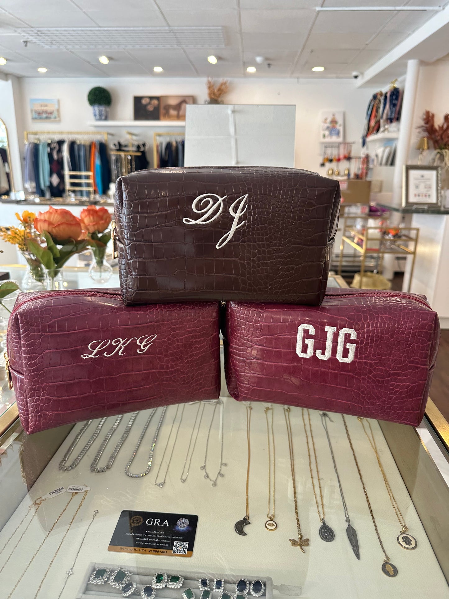 Croc Chic Cosmetic Pouch