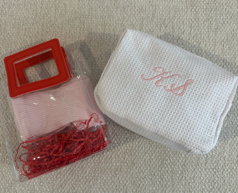Large Cotton Waffle Pouch