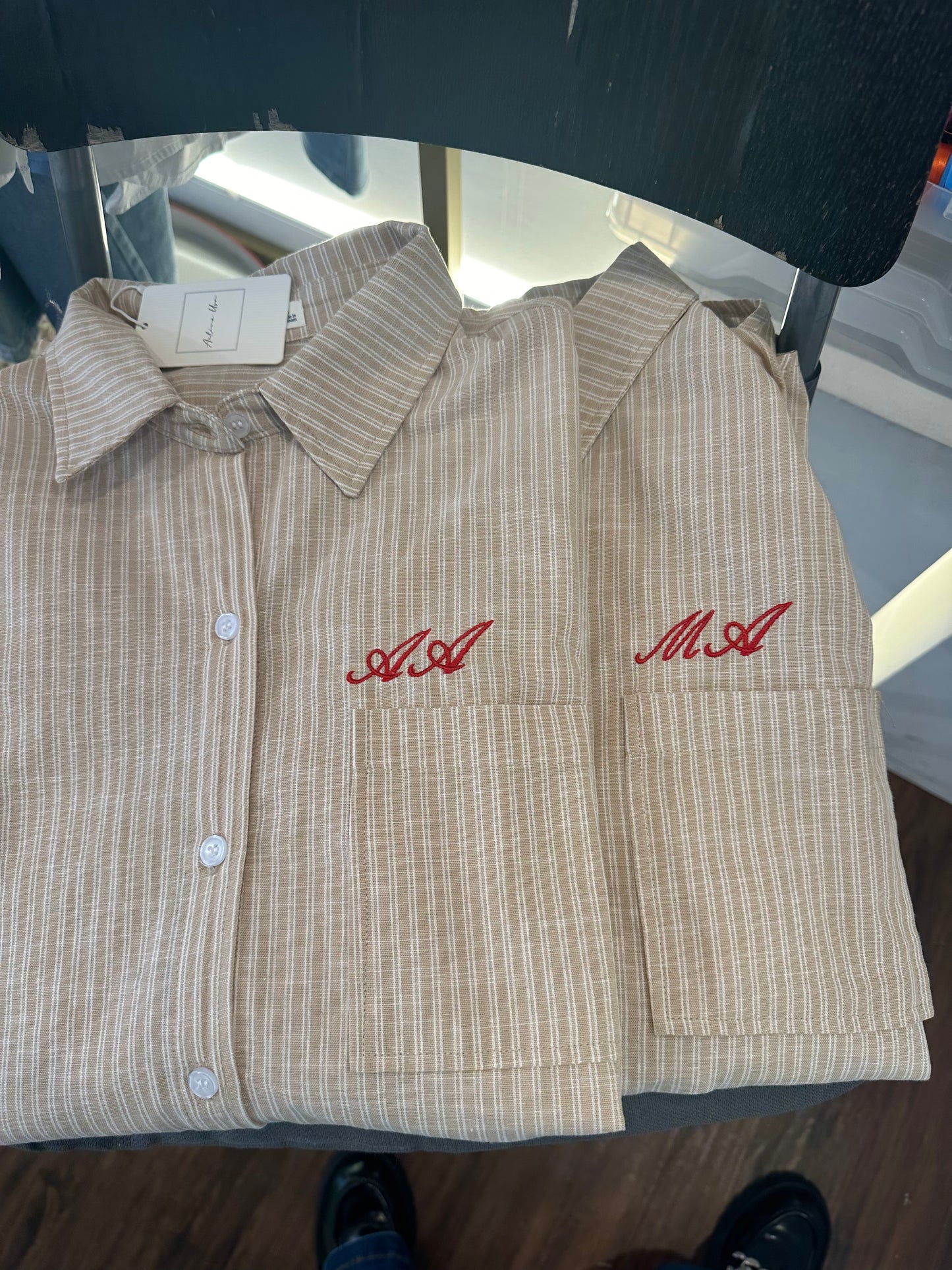 SRT7809-Classic Collared Button Down Poplin Shirts Easter