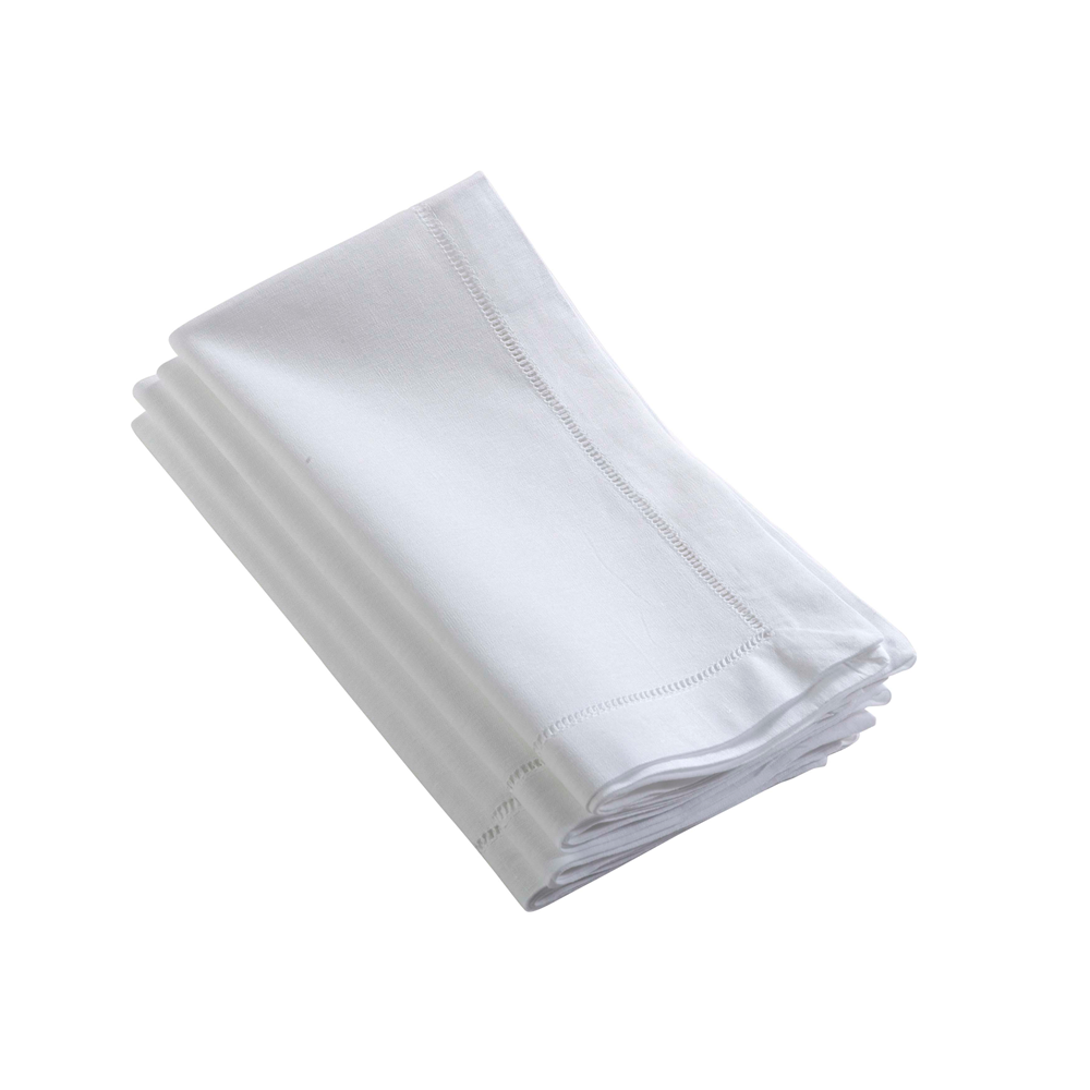 Classic Hemstitched Linen-Cotton Cloth Napkin